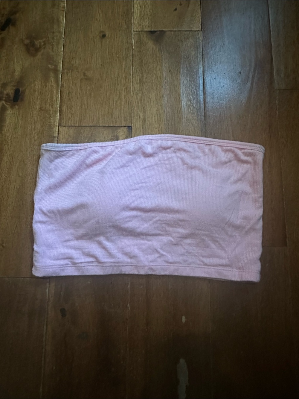 Klassy Network Pink Ribbed Strapless Tube Top